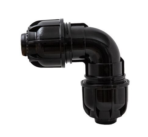 ΓΩΝΙΑ ΣΥΝΔΕΣΜΟΣ ΜΑΝΙΚΑΣ 10 atm | 90° LAY FLAT ELBOW 10 atm
