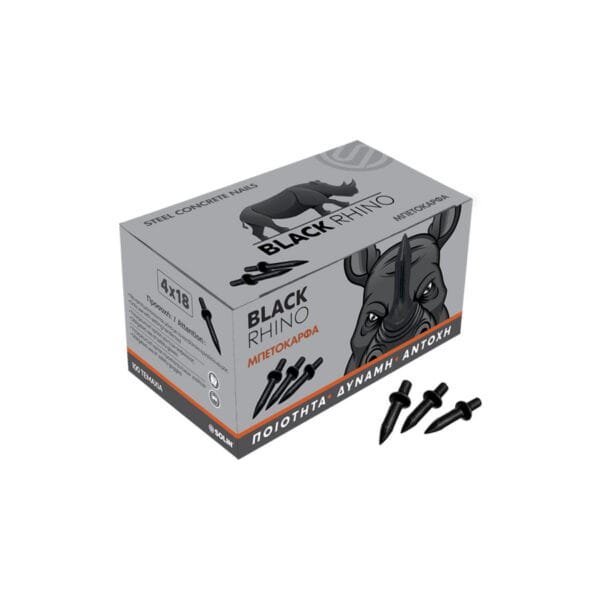 Μπετόκαρφα "Black Rhino” 4 x 18mm 100τεμ